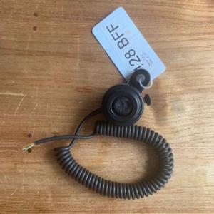 Photo of a secondhand handheld microphone that has been used in a KLM Boeing 747 PH-BFF.