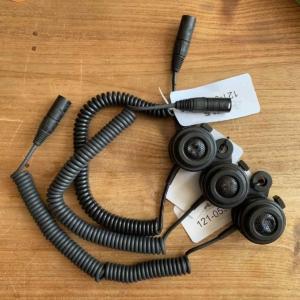 Three handheld microphone that have been used in a KLM Boeing 747 PH-BFR for sale.