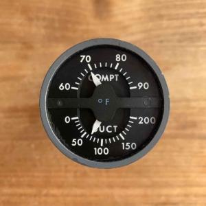 Secondhand aircraft compartment duct temperature indicator for sale.