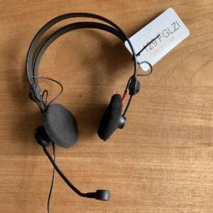 Former Air France Sennheiser HMA1410-CA3 aviation headset for sale.