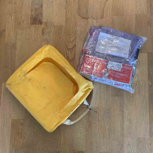 TAP Portugal Airbus A330 slide liferaft rescue kit for sale.