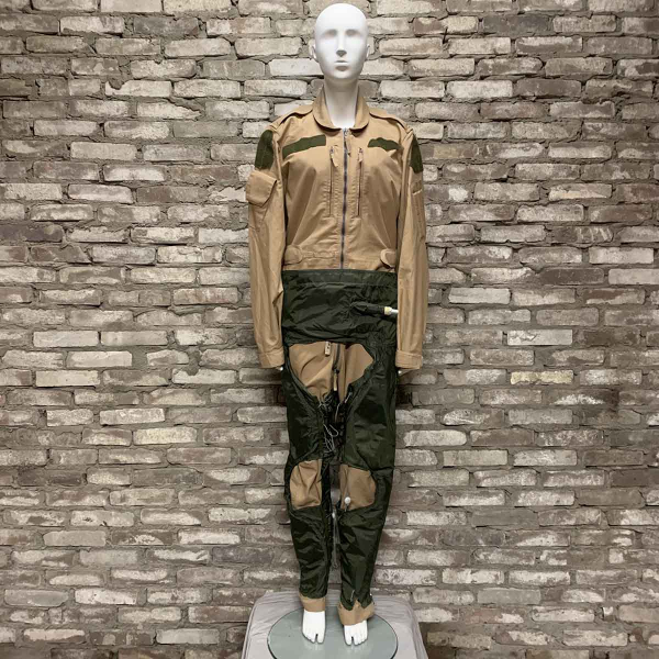 Secondhand Beaufort Mk6C anti-g trousers on a mannequin.