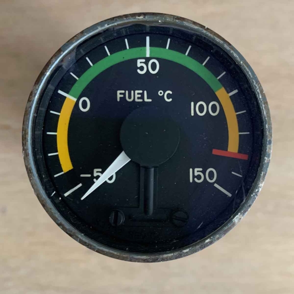 Aircraft fuel temperature indicator for sale.