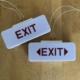 Airbus A340 exit marking signs.