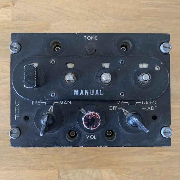 F-104 UHF communications control panel.