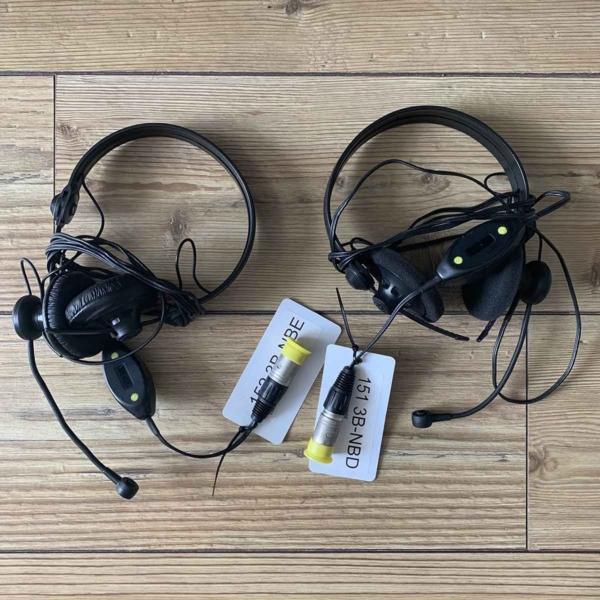 Former Air Mauritius Sennheiser HMA1410-CA3 aviation headset overview.