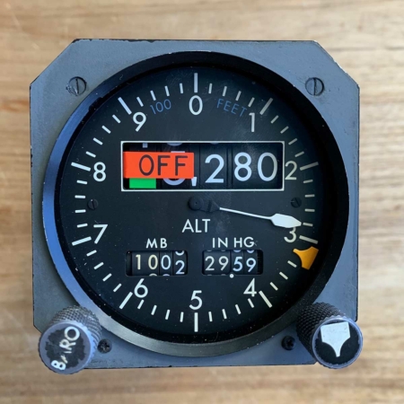 Boeing 707, Boeing 727 or Boeing 737 altimeter for sale.