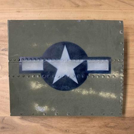 Skin panel of Douglas C-47B Dakota 44-76787 with USAAF roundel.