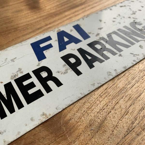 Fairbanks International Airport customer parking sign for sale.