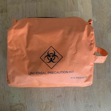 Universal precaution kit and spill kit for sale.
