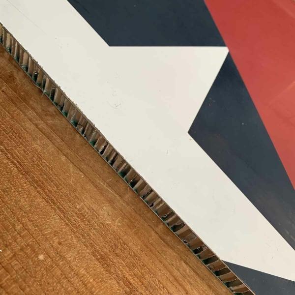 Air Hollandia Fokker 100 honeycomb skin panel for sale.