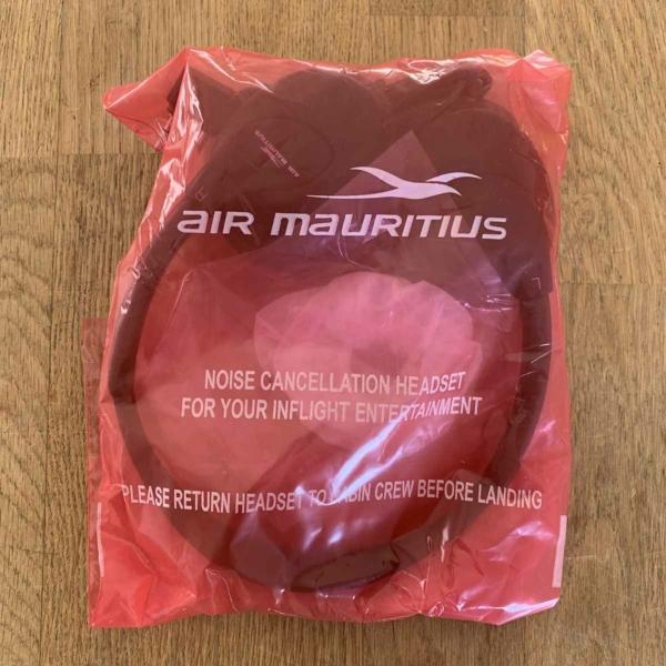 Air Mauritius noise cancelling headset for sale.