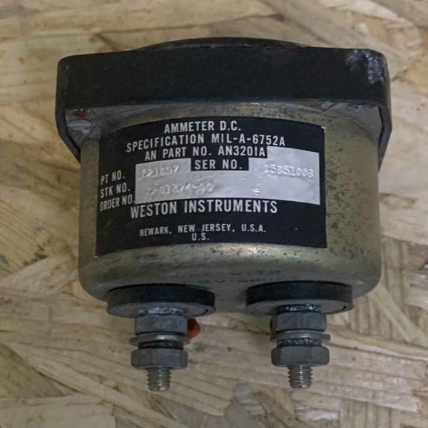 Aircraft DC power ammeter indicator for sale.