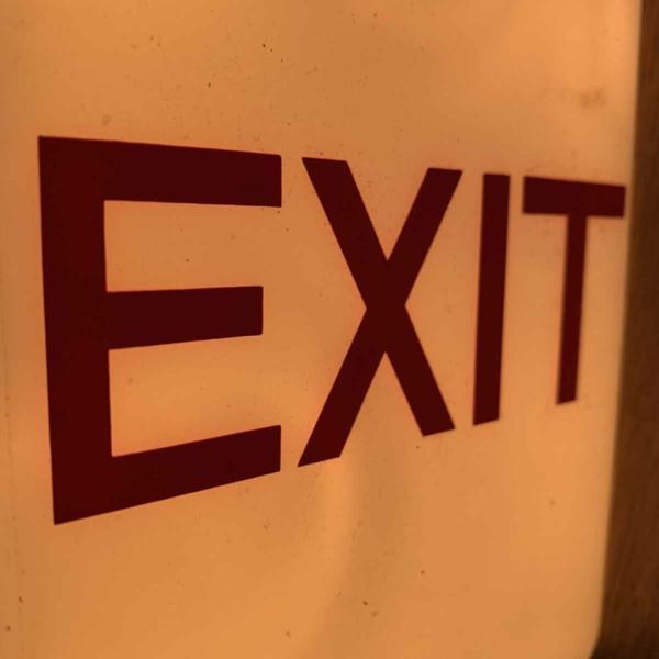 Air Mauritius Airbus A340 exit marking sign for sale.
