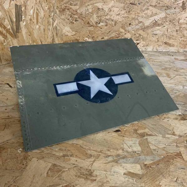 Skin panel of Douglas C-47B Dakota 44-76787 with USAAF roundel.