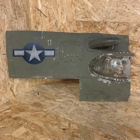 Skin panel of Douglas C-47B Dakota 44-76787 with USAAF roundel.