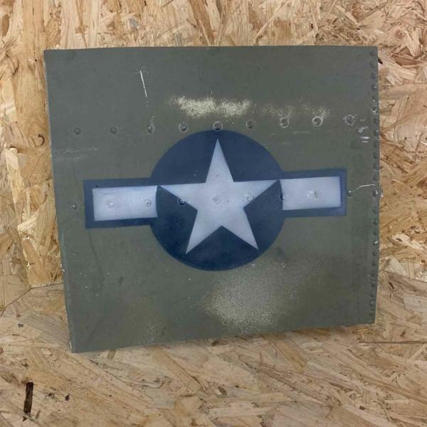 Skin panel of Douglas C-47B Dakota 44-76787 with USAAF roundel.