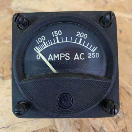 Aircraft AC power ammeter indicator for sale.