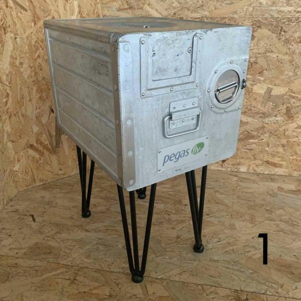 Aircraft galley container side table for sale.