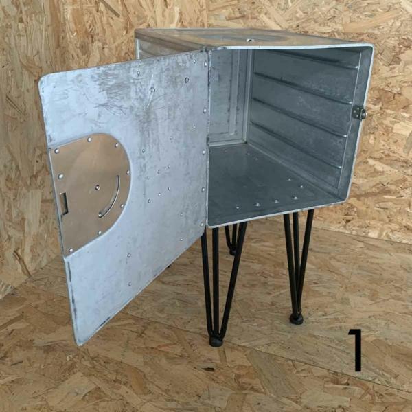 Aircraft galley container side table for sale.