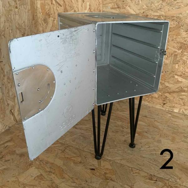 Aircraft galley container side table for sale.