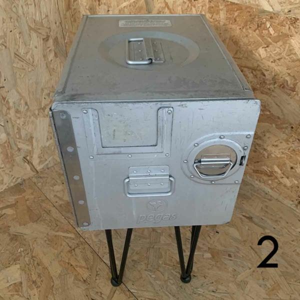 Aircraft galley container side table for sale.