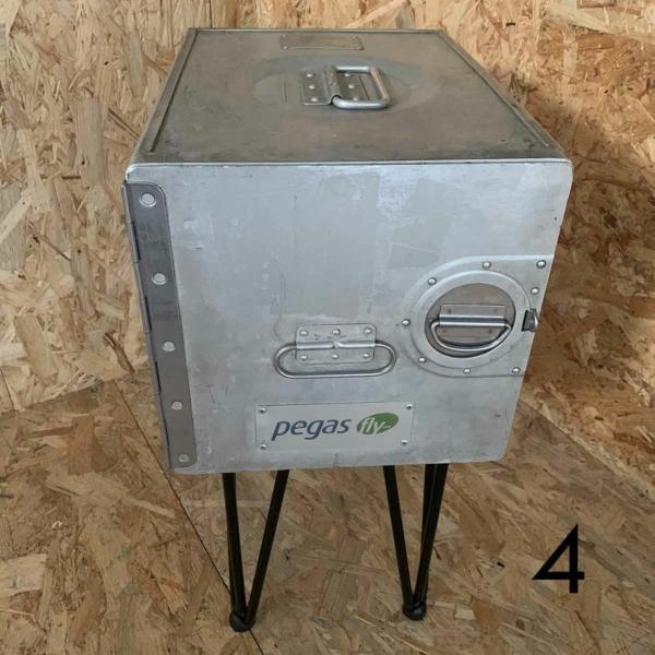 Aircraft galley container side table for sale.