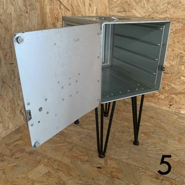 Aircraft galley container side table for sale.