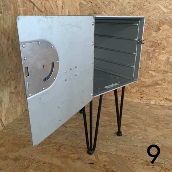 Aircraft galley container side table for sale.