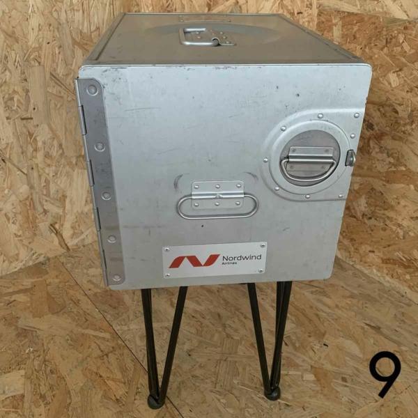 Aircraft galley container side table for sale.