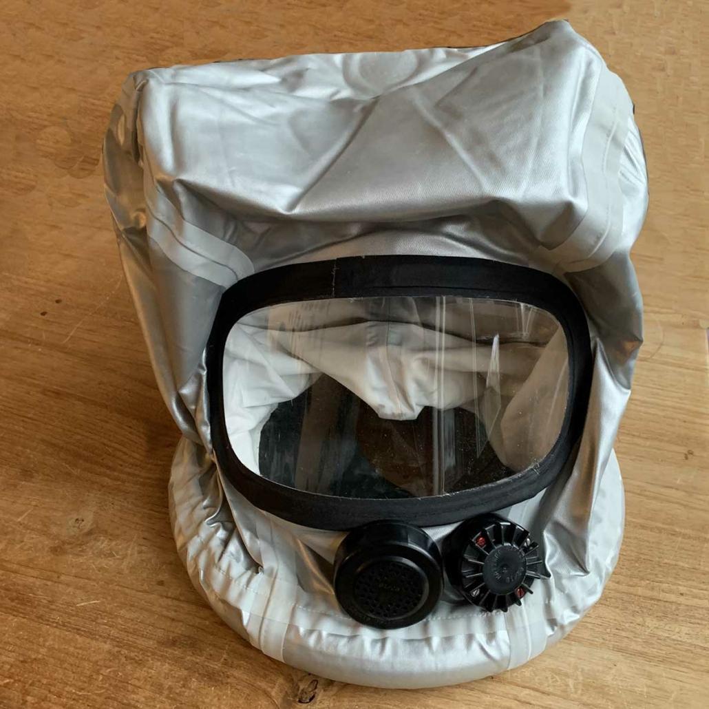 Smoke hood protective breathing equipment Aviation Gadgets