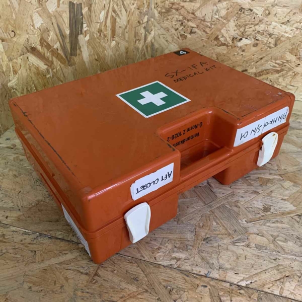 Amjet Executive McDonnell Douglas MD-83 SX-IFA first aid kit for sale.