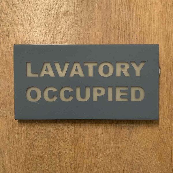 Aircraft lavatory occupied sign for sale.