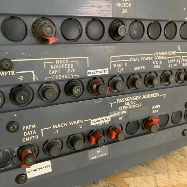 Boeing 727 circuit breaker panel for sale.