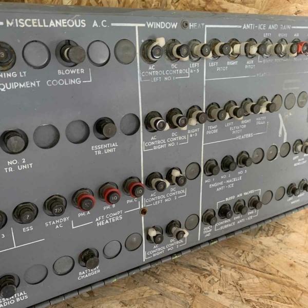 Boeing 727 circuit breaker panel for sale.