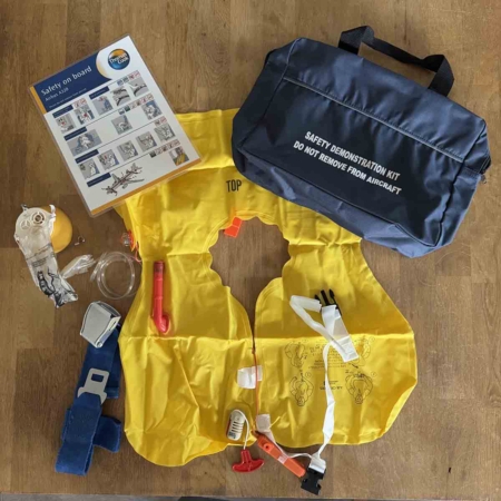 Passenger safety demonstration kit for sale.