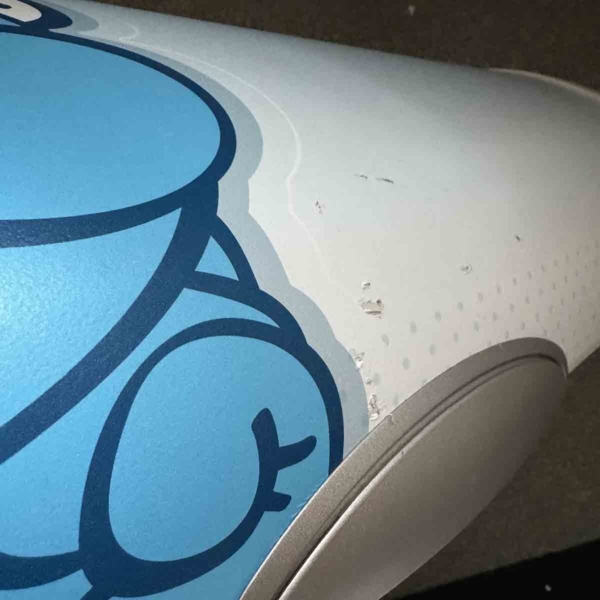 Brussels Airlines Airbus A320 OO-SND Aerosmurf luggage bin doors with Smurfs figures for sale.