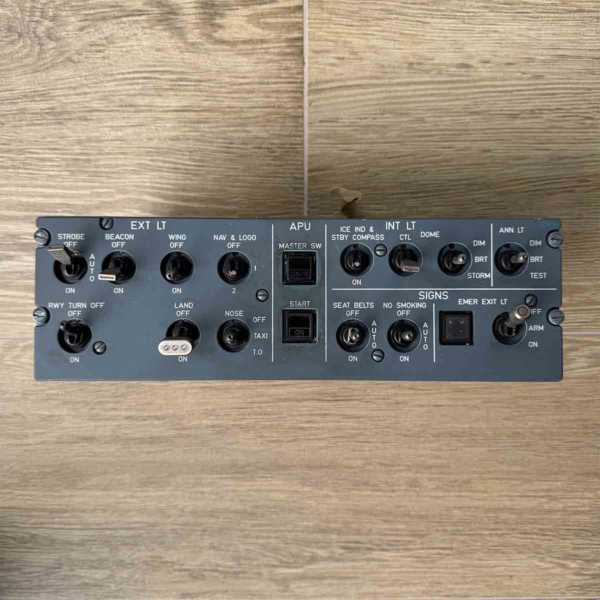 Airbus A330 lighting control panel 215VU for sale.