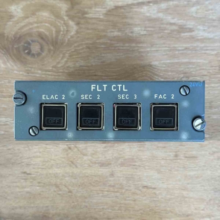 Airbus A320 24VU flight control panel for sale.