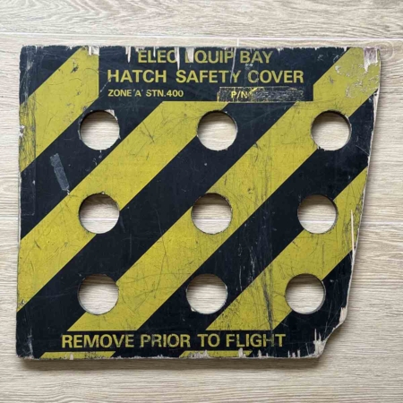 British Airways Boeing 747 G-CIVI electrical equipment bay hatch safety cover for sale.