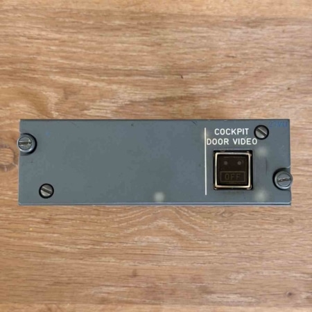 Airbus A320 27VU cockpit door video panel for sale.