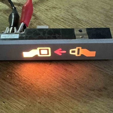 British Airways Boeing 747 fasten seatbelt and no smoking sign for sale.