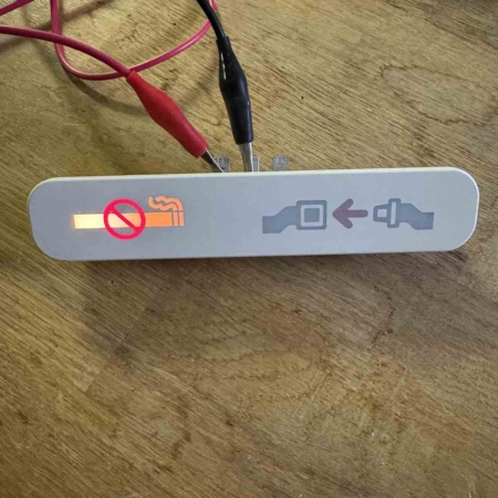 British Airways Boeing 777 fasten seatbelt and no smoking sign for sale.