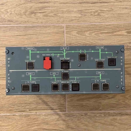 Airbus A320 hydraulics and fuel control panel 40VU for sale