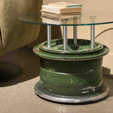 Polish Air Force Mikoyan Gurevich MiG-29 Fulcrum main landing gear side table for sale.