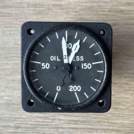 Bendix Aviation Corp oil pressure indicator for sale.