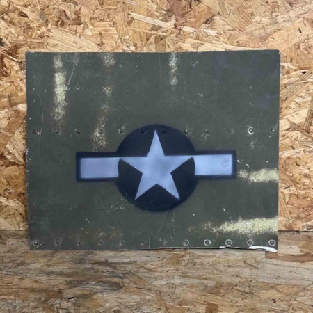 Skin panel of Douglas C-47B Dakota 44-76787 with USAAF roundel.