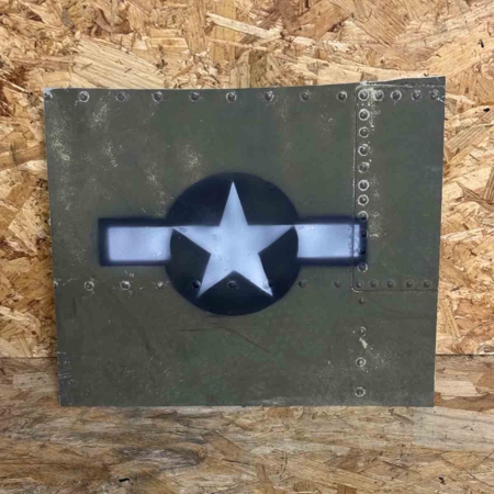 Skin panel of Douglas C-47B Dakota 44-76787 with USAAF roundel.