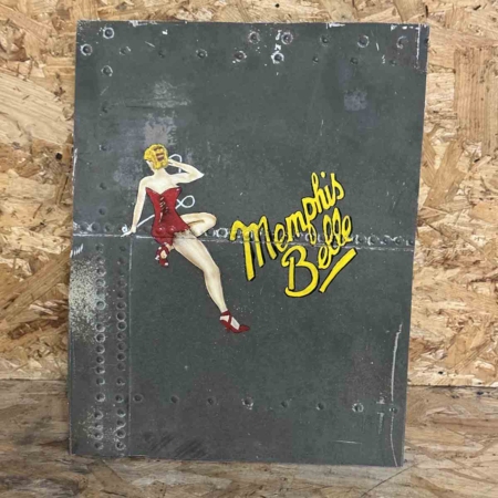 Skin panel of Douglas C-47B Dakota 44-76787 with Memphis Belle nose art for sale.