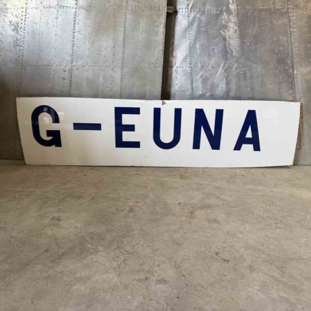 British Airways Airbus A318 G-EUNA registration cut for sale.